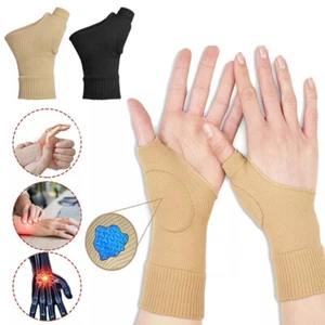 Thumb Support Arthritis x2 Left Right Hand Brace Splint Gel Wrist Spica Sprain - Picture 1 of 15