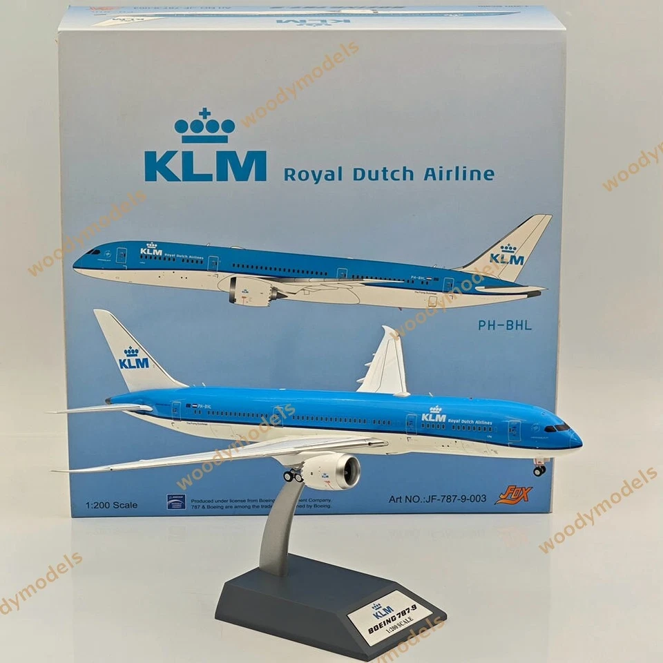 1/200 KLM ROYAL DUTCH AIRLINES BOEING 787-9 PH-BHA Passenger Airplane Diecast - Image 1 of 4