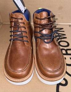Joules Boys Stomper Lace Up Boots- Tan- 12 - Picture 1 of 11