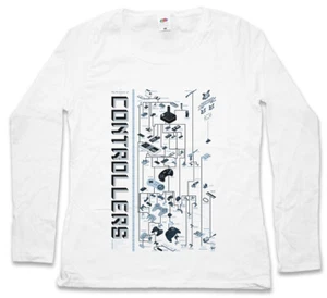 CONTROLLER EVOLUTION DAMEN LANGARM T-SHIRT Video Game Konsole Joystick PC Nerd - Picture 1 of 1