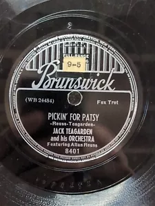 78 RPM Pickin For Patsy Undertow Jack Teagarden Brunswick 8401 - Imagen 1 de 8