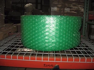 Large Green Recycled 1/2" Bubble, 12" x 125' Per Roll - SHIPS FREE - Picture 1 of 1