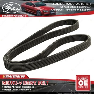 Gates Alternator Micro-V Drive Belt for Volvo C70 S40 S60 S70 S80 V40 V70 XC70 - image 1 of 3