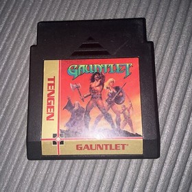 Gauntlet Tengen Black Cartridge NES Nintendo Entertainment System, 1987 - Tested