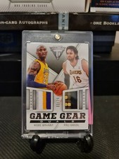 2013-14 Panini Titanium Kobe Bryant & Pau Gasol Dual PRIME PATCH 1/25 LAKER #14