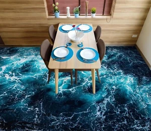 3D Mysterious Sea B852 papel tapiz de piso murales impresión de piso calcomanía Reino Unido Vera 2023 - Imagen 1 de 5