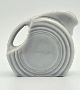 Fiesta Mini Disk Pitcher Pearl Gray ~ First Quality ~ 5 oz - Picture 1 of 7