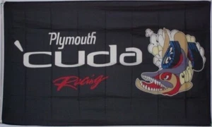 Bandera de carreras Plymouth Cuda 3x5 pies bandera exhibición de automóviles carreras garaje taller - Imagen 1 de 2