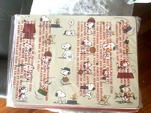 Snoopy Disney Pottery Barn placemat charlie brown holiday gift sport soccer