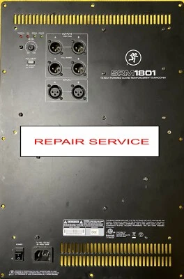 Módulo amplificador subwoofer alimentado Mackie SRM1801, *** SERVICIO DE REPARACIÓN *** Foto 1 de 2