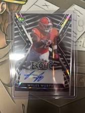 2023 Leaf Exotic Myles Murphy XRC Myles Murphy Zebra Crystal 6/9 BA-MM2 Bengals