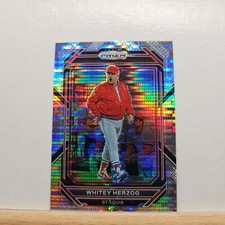 2023 Panini Prizm Baseball Whitey Herzog base PULSAR Prizm card # 276