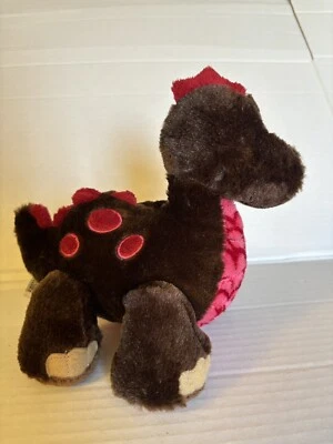 GANZ Webkinz CoCoa Dinosaur 9" Plush Toy Stuffed Animal Brown Red HM338 No Code - Image 1 of 4