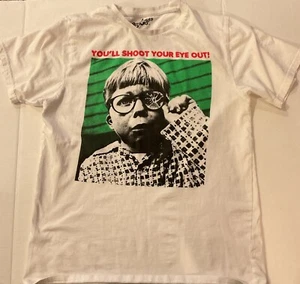 Vintage A Christmas Story T-Shirt You’ll Shoot Your Eye Out Weiß M - Bild 1 von 3