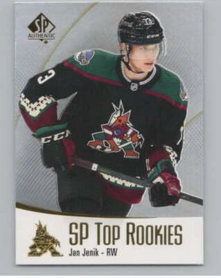 2021-22 SP Authentic Top Rookies #TR-42 Jan Jenik  Arizona Coyotes V102363 - Image 1 of 3