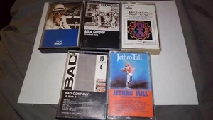 70s Rock 5 Cassette Lot(Best of): Bad Company, Alice Cooper, BTO, Jethro Tull - Picture 1 of 12