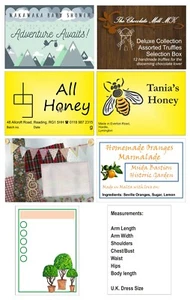 10 x RECHTECKIGE Aufkleber personalisiert und individuell auf Bestellung 70 x 50 mm - Bild 1 von 9