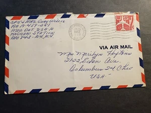 APO 843 ASMARA, ERITREA 1962 Army Cover KAGNEAU Station Soldier's Mail - Picture 1 of 2