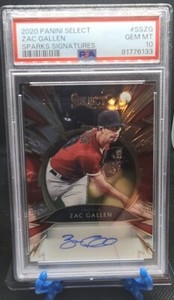 2020 Panini Select Sparks Signatures 44/199 Zac Gallen Rookie Auto  Psa 10 