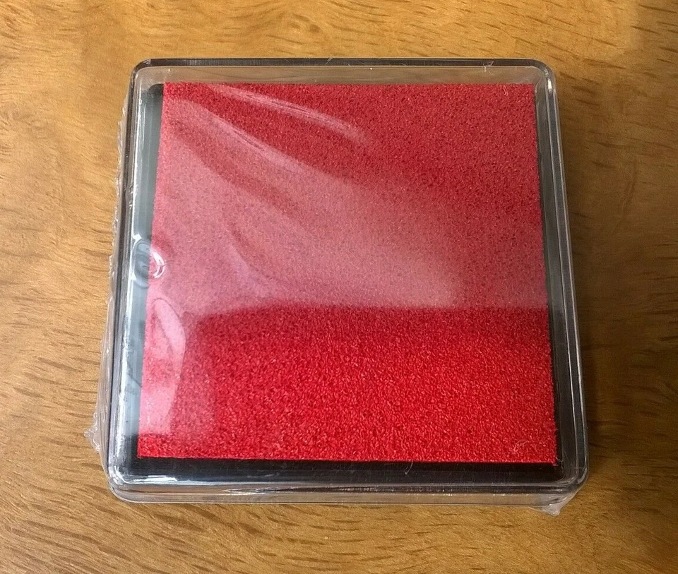 RED INK PAD (BRAND NEW) 35mm x 35mm - Image 1 of 1