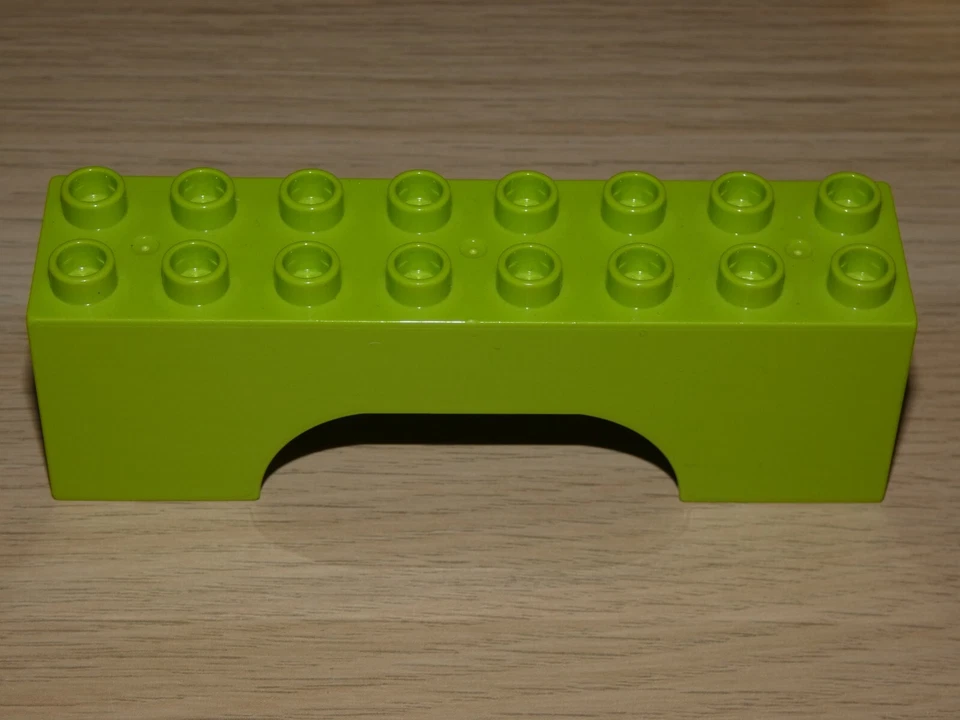 Lego Duplo 16er Noppen 2x8 Bausteine Lange Stein brücke grün - Bild 1 von 1