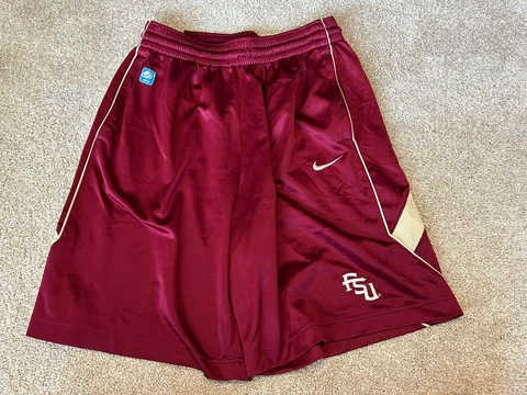 Nike Florida State Seminoles Basketball Shorts Dri Fit NCAA Size Large Cover