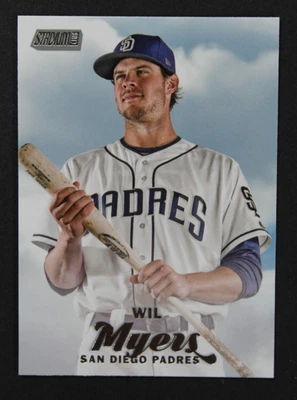 2017 Stadium Club Wil Myers Image Variation SP With Bat #117 - Image 1 of 2