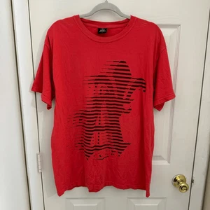 Saint Alfred Herren Fleur de Lis Kurzarm Hemd Rot Größe L Streetwear - Bild 1 von 5