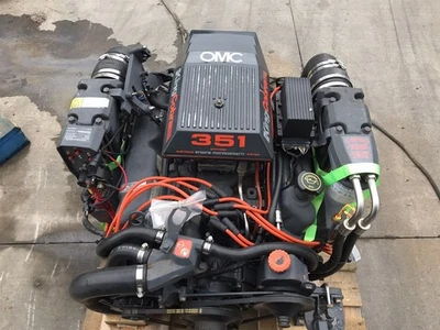 OMC King Cobra 5.8 L 351 V8 Ford Boat Marine Engine NO SALT Drop In Ready 316 HR - Изображение 1 из 4
