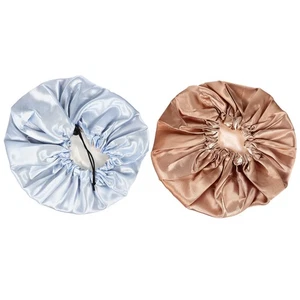 2 Pcs Satin Miss Women's Sleep Bonnets for Comfortable Comfy - Picture 1 of 12