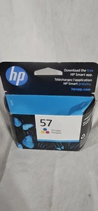 HP 57 Tri-Color Standard Yield Ink Cartridge New Sealed Exp 5/25 - Picture 1 of 2