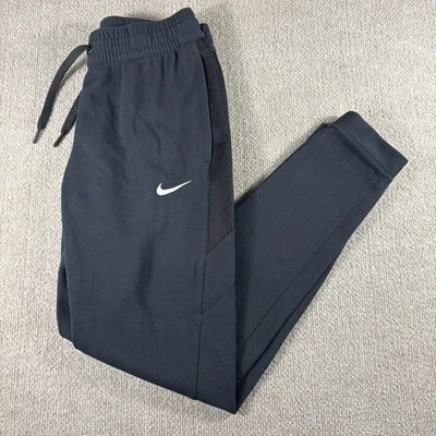 Nike Dri-FIT Pants Mens Small Black Tapered Joggers Mesh Zip Pocket CQ0337-010 - Image 1 of 4