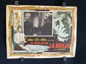 Der Hexenspiegel 1962 ROSITA ARENAS Orig. Mexikanische Lobbykarte HORROR - Bild 1 von 3