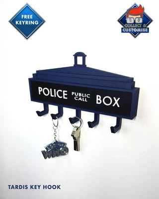 Doctor Who - Tardis key hook (3D Printed) - Image 1 of 3