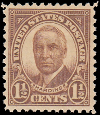 US Stamp #684 - 1930 1½ ¢ Warren G. Harding, EzGrade™ VG/F, MNH, OG - Image 1 of 3