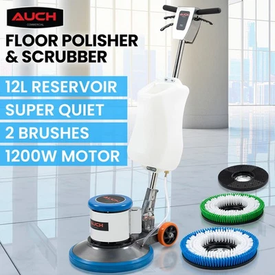 AUCH 17" Commercial Orbital Scrubber & Polisher Hard Floor Buffer Carpet Cleaner - image 1 of 4