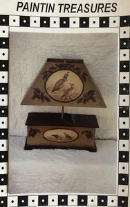 Vintage Tole Muster Paket: Lodge Look California Wachtel Lampe von Gloria Wyche - Bild 1 von 4