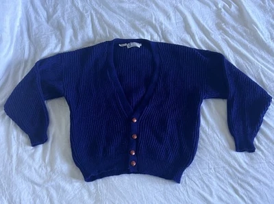 Cárdigan de lana Shetland grueso vintage Highland Glen hecho en Escocia Foto 1 de 4