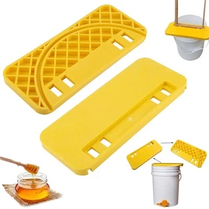 CYSFETENA Honey Uncapping Tank Holder, Plastic Honey Bucket Scraper Tool Hive... - Picture 1 of 8