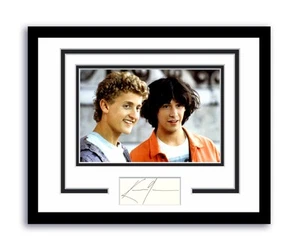 Bill & Ted's Keanu Reeves photo dédicacée signée 11x14 encadrée APECA - Photo 1/2
