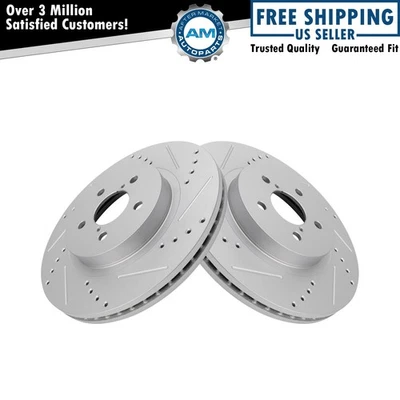 Front Brake Rotors Set For 2018-2021 Subaru Crosstrek 2017-2021 Impreza - Image 1 of 4