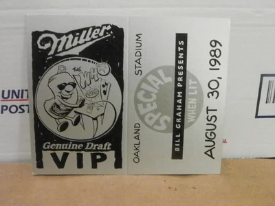 rare Vintage 1989 The Who Oakland CA 8/30 Unused Laminated VIP Backstage Pass - Image 1 of 2