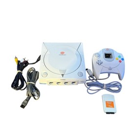 Sega Dreamcast Console System HKT-3020 w/ Controller HKT-7700 - Tested Works