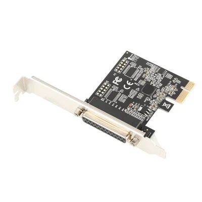 PCIE Expansion Card PCI Express 1X IEEE 1284 DB25 Parallel Port Printer Port - Image 1 of 4