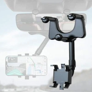 Supporto telefono auto girevole e retrattile 360° supporto specchietto retrovisore auto - Foto 1 di 14