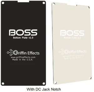 BOSS Compact Pedal Back Bottom Plate w/NOTCH for pedalboard. Not Plastic. Metal! - Picture 1 of 2