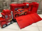 Disney Cars Track Talkers Chat & Haul Mack with Lightening McQueen Car Inside