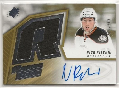 2015-16 SPx '05-06 Retro Rookie Autograph Jerseys #SPXRNR Nick Ritchie 351/399 - Image 1 of 2