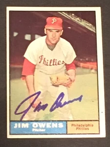 *RARE* JIM OWENS - 1961 Topps JSA Cert. Signed Autograph - Gifford, PA (d.2020) - Picture 1 of 4