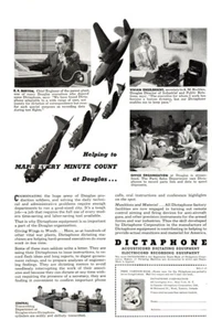 1943 Dictaphone: Helping to Make Every Minute Count Vintage Print Ad - Picture 1 of 1